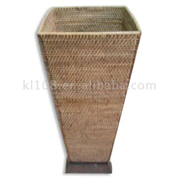 rattan high basket 